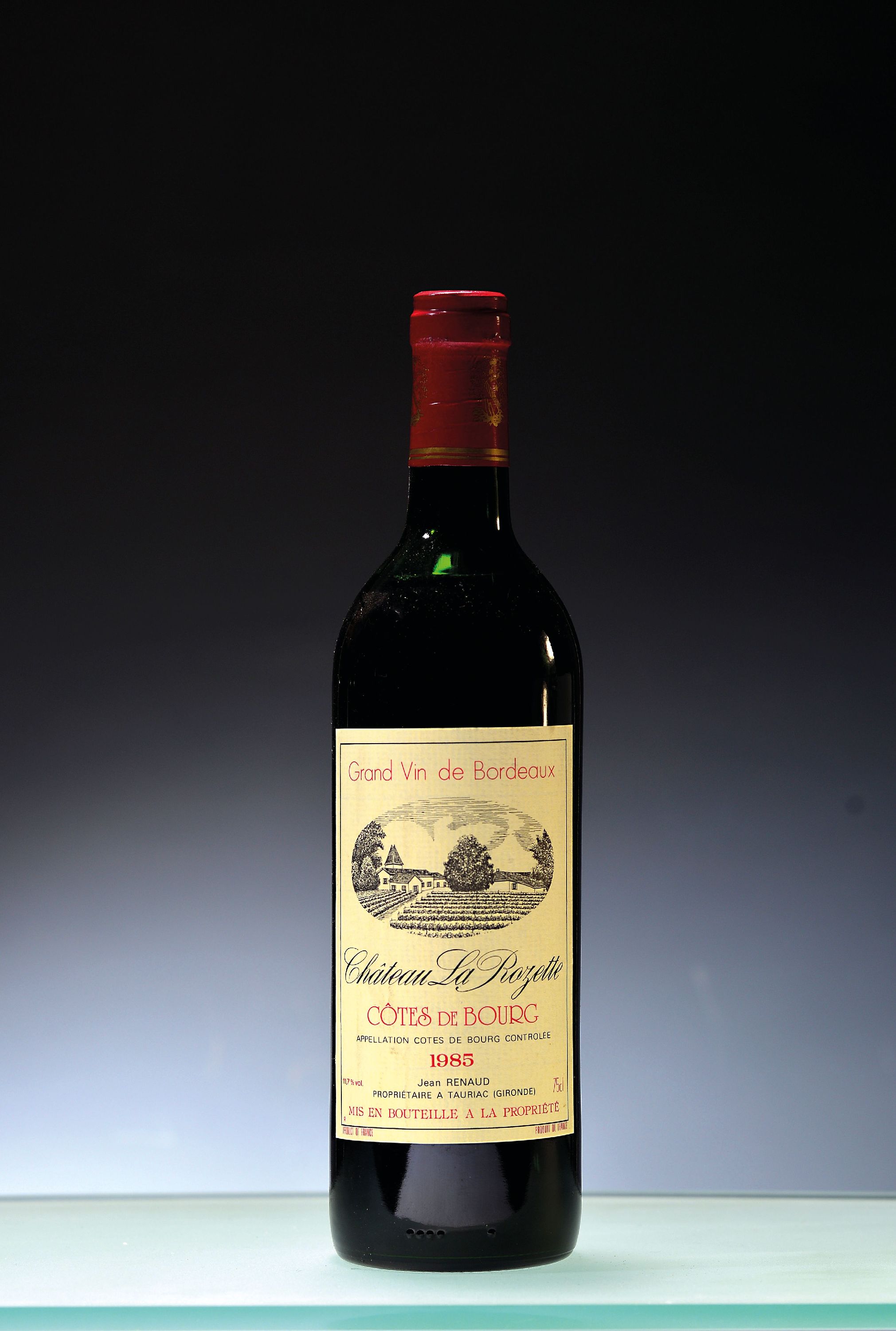 Image 27125788 - 1 Flasche 1985 Chateau La Rozette, Cotes de Bourg, Jean Renaud, ca. 75cl, 11,7%Vol, mid ...