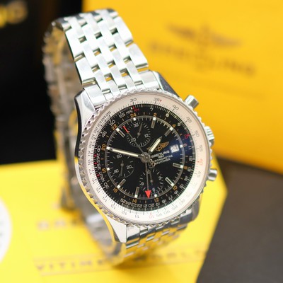 27125784b - BREITLING Navitimer World Chronometer Herrenarmbanduhr mit Chronograph und zweiter ...