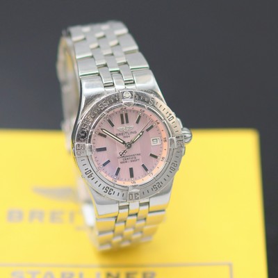 27125785b - BREITLING Starliner Chronometer Damenarmbanduhr Referenz A71340, Schweiz um 2005, quarz, ...