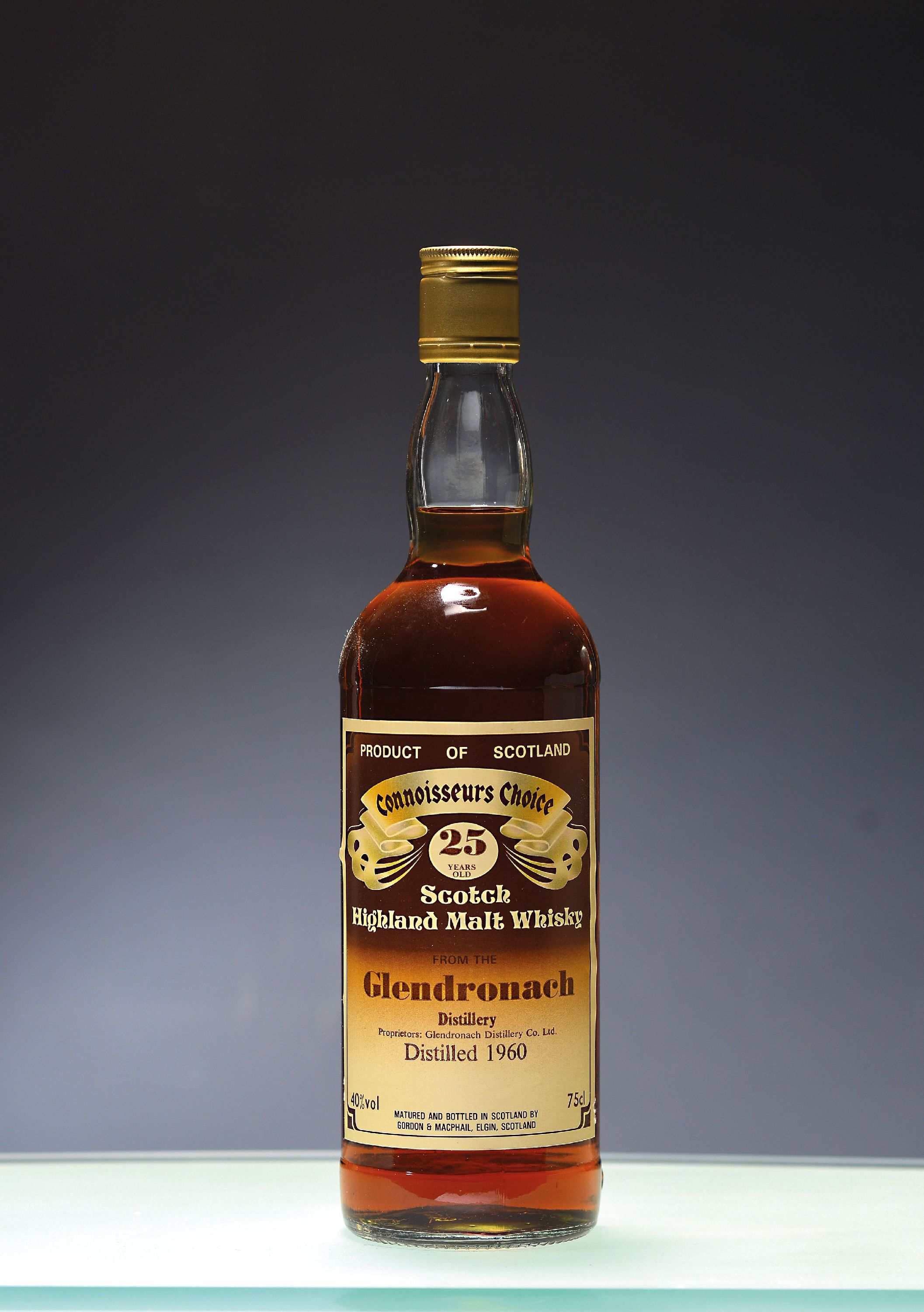 Image 27125810 - 1 Flasche 1960 Glendronach Connoisseurs Choice 25 Years old Scotch Highland Malt Whisky, ...