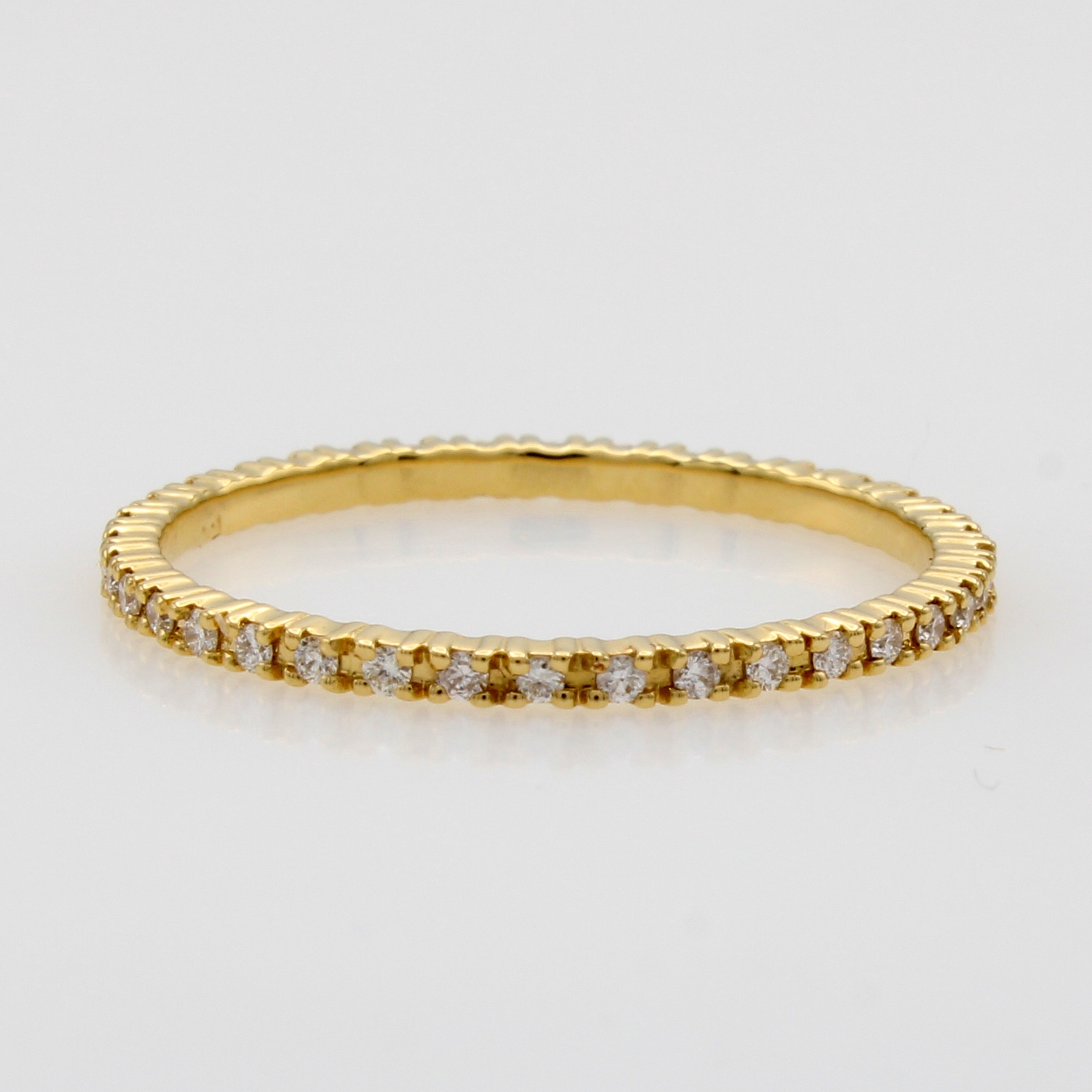 Image 27125835 - Ring mit Brillanten, GG 750/000, Schiene rundum bes. m. Brill. zus. ca. 0.20 ct ...