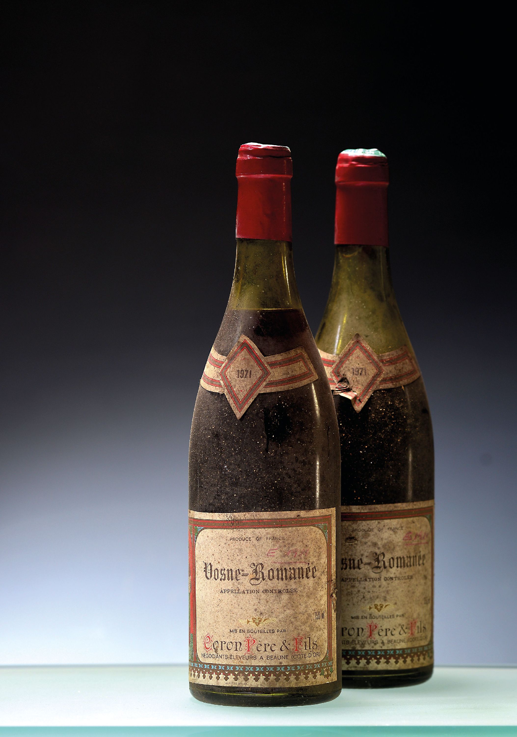 Image 27125851 - 2 Flaschen 1971 Coron Pere & Fils Vosne -Romanee, Cote de Beaune, je ca. 75cl, ...