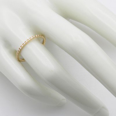 27125835a - Ring mit Brillanten, GG 750/000, Schiene rundum bes. m. Brill. zus. ca. 0.20 ct ...