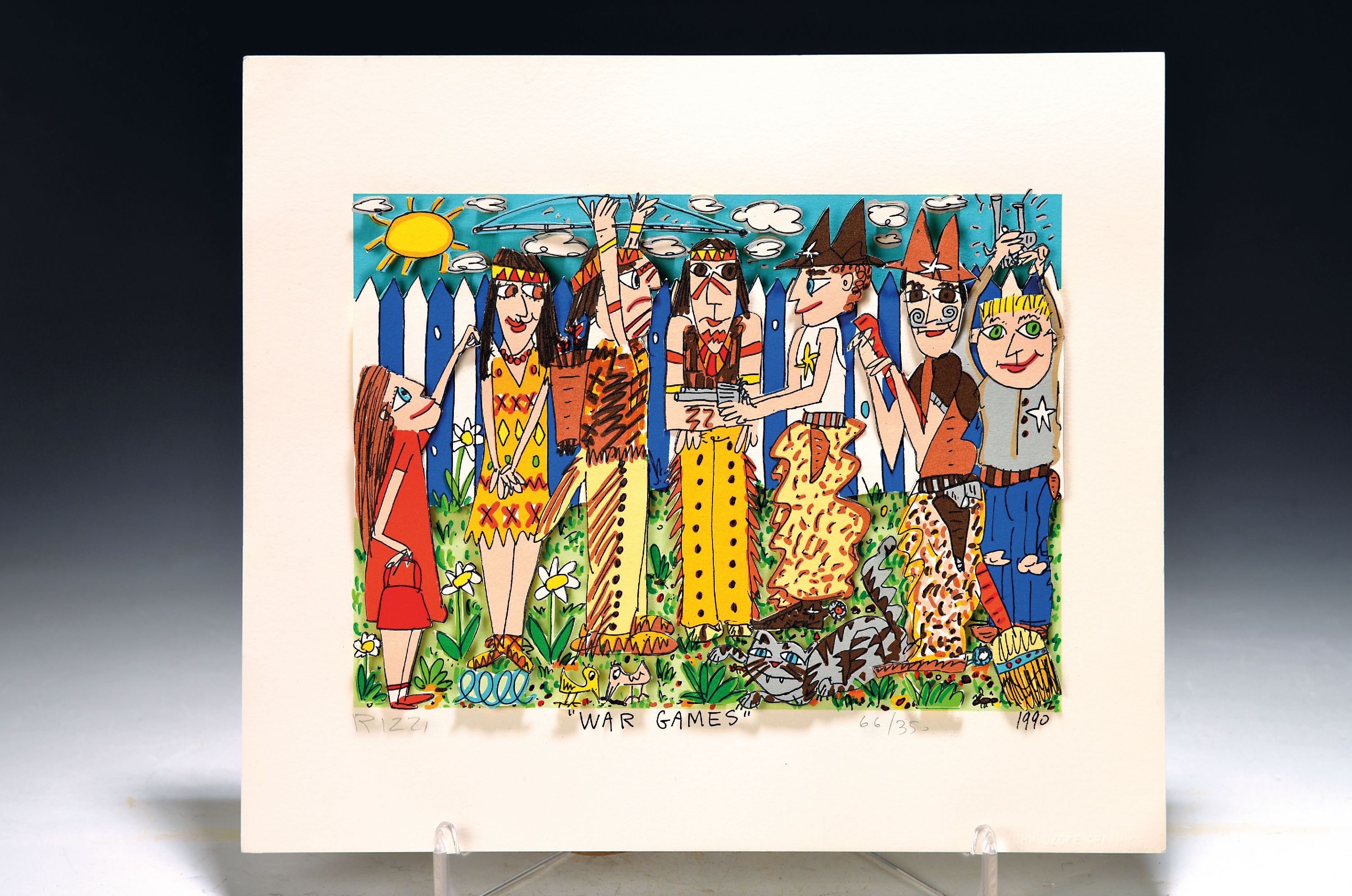 Image 27125937 - James Rizzi, 1950 Brooklyn New York - 2011, ´War Games´ 3D-Konstruktion, handsigniert, ...