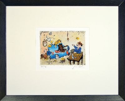 27125937k - James Rizzi, 1950 Brooklyn New York - 2011, ´War Games´ 3D-Konstruktion, handsigniert, ...