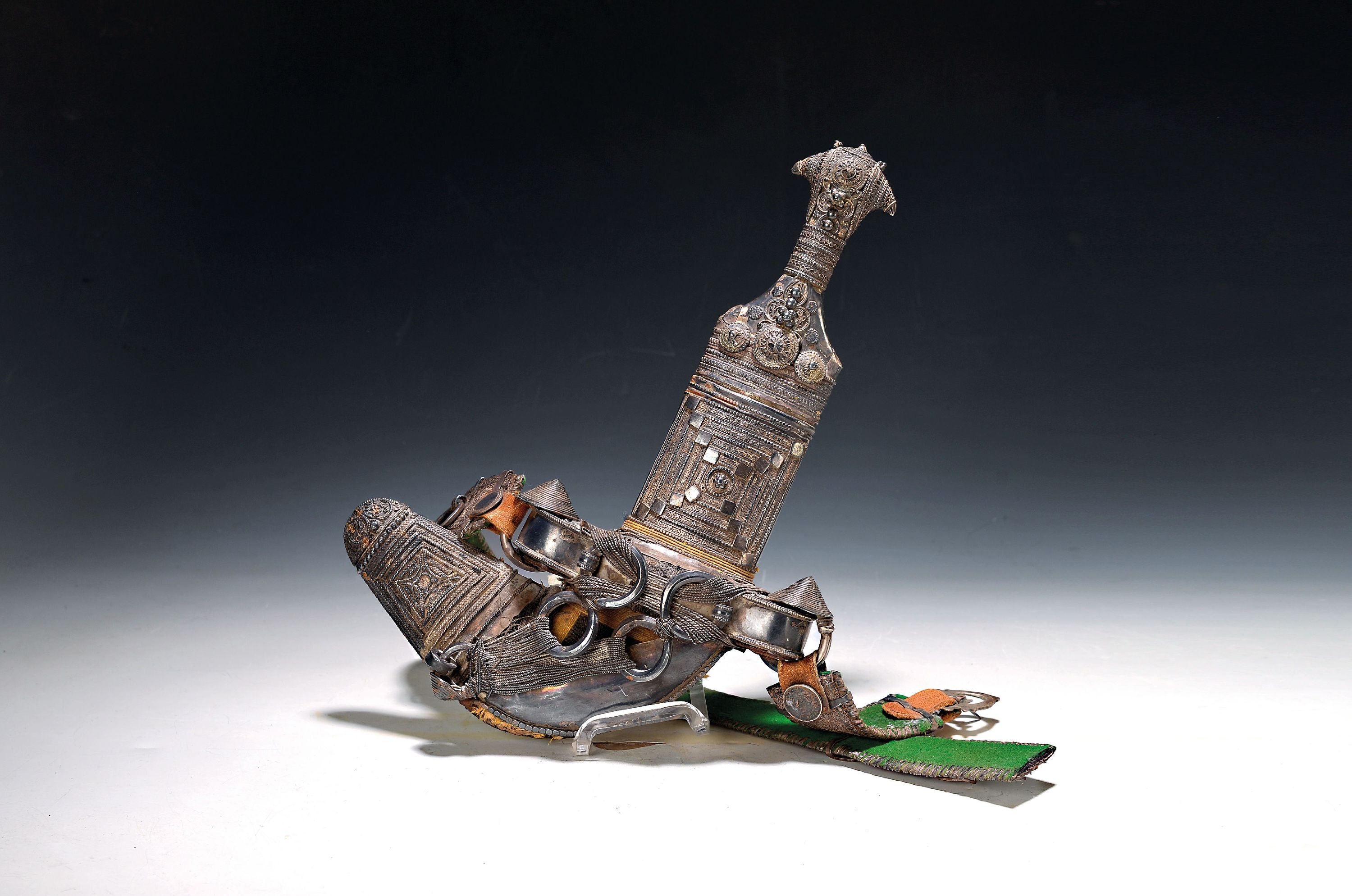 Image 27126069 - Krummdolch sog. Jambiya, Arabische Halbinsel, ausgehendes 19.Jh., zweischneidige Klinge, ...