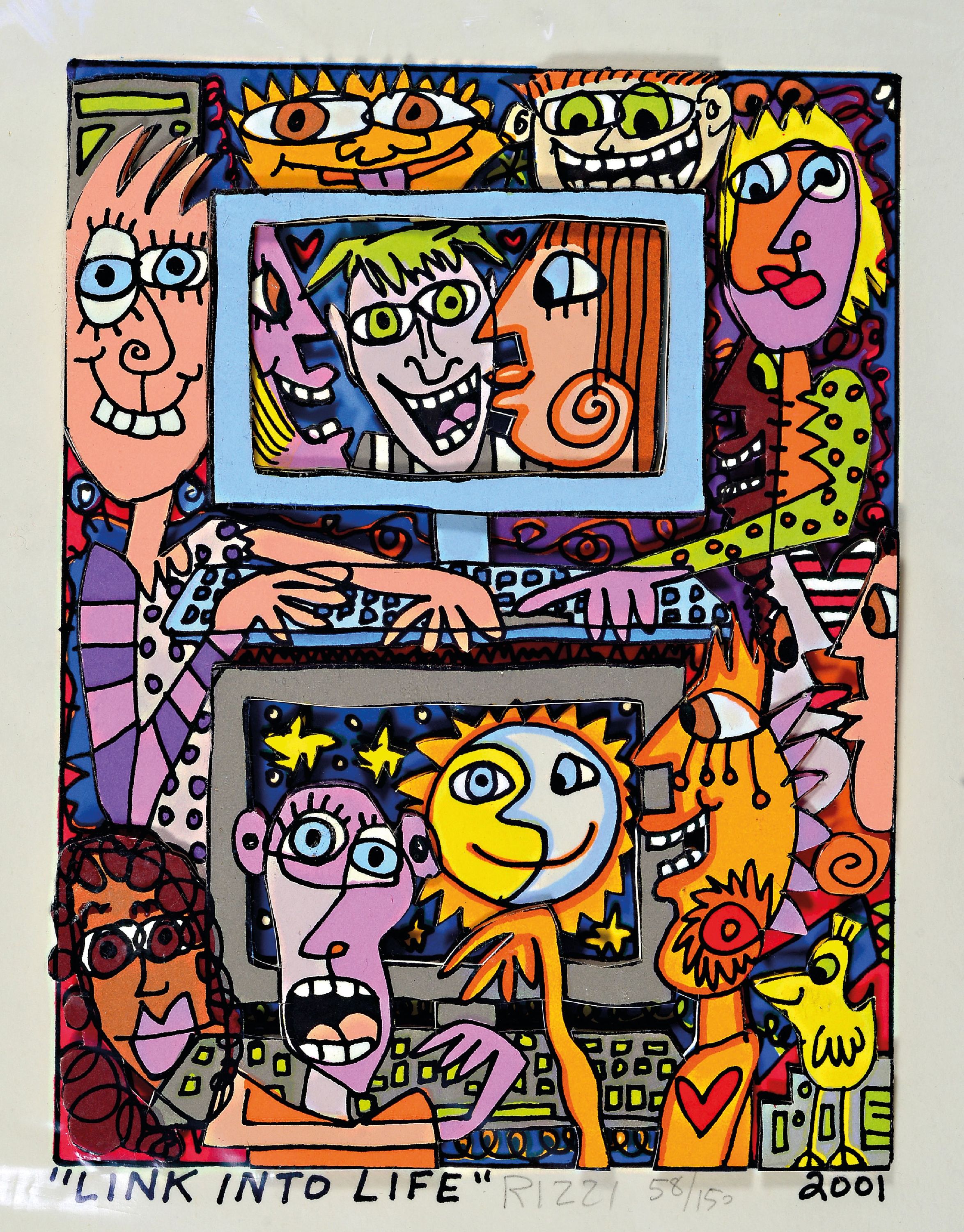 Image 27126116 - James Rizzi, 1950 Brooklyn New York - 2011, ´Battle On The Ice´, 3D-Konstruktion, ...