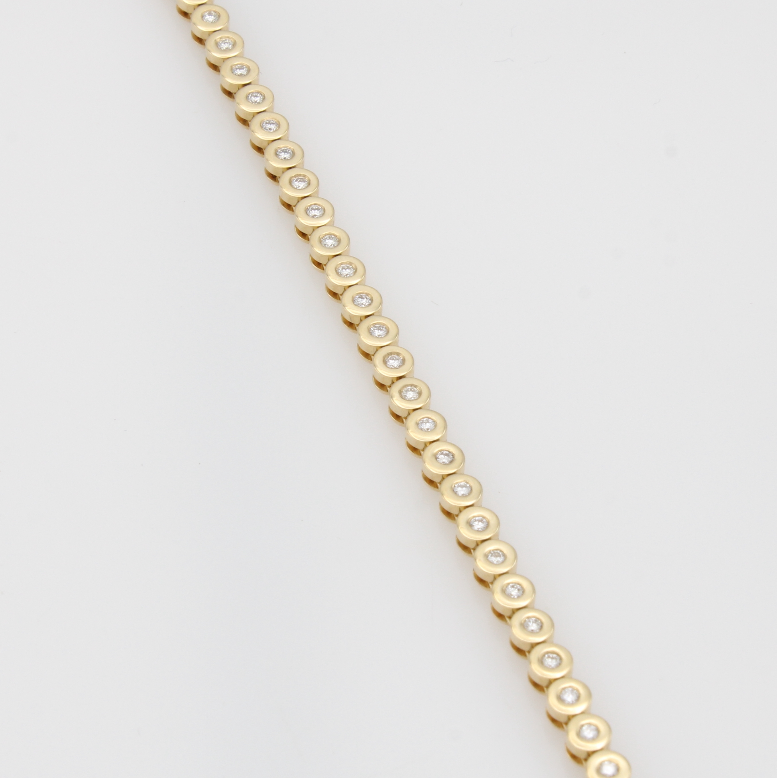 Image 27126163 - Armband mit Brillanten, GG 585/000, Brill. zus. ca. 1 ct Weiß/lupenr., kreisförm. ...