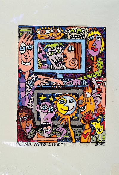 27126116k - James Rizzi, 1950 Brooklyn New York - 2011, ´Battle On The Ice´, 3D-Konstruktion, ...