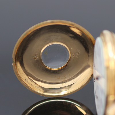 27126123c - Halbsavonette in GG 585/000, Schweiz um 1900, grav. Geh. dell., Metallcuvette, ...