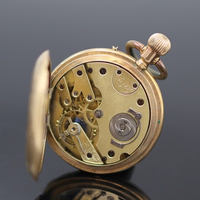 27126123f - Halbsavonette in GG 585/000, Schweiz um 1900, grav. Geh. dell., Metallcuvette, ...