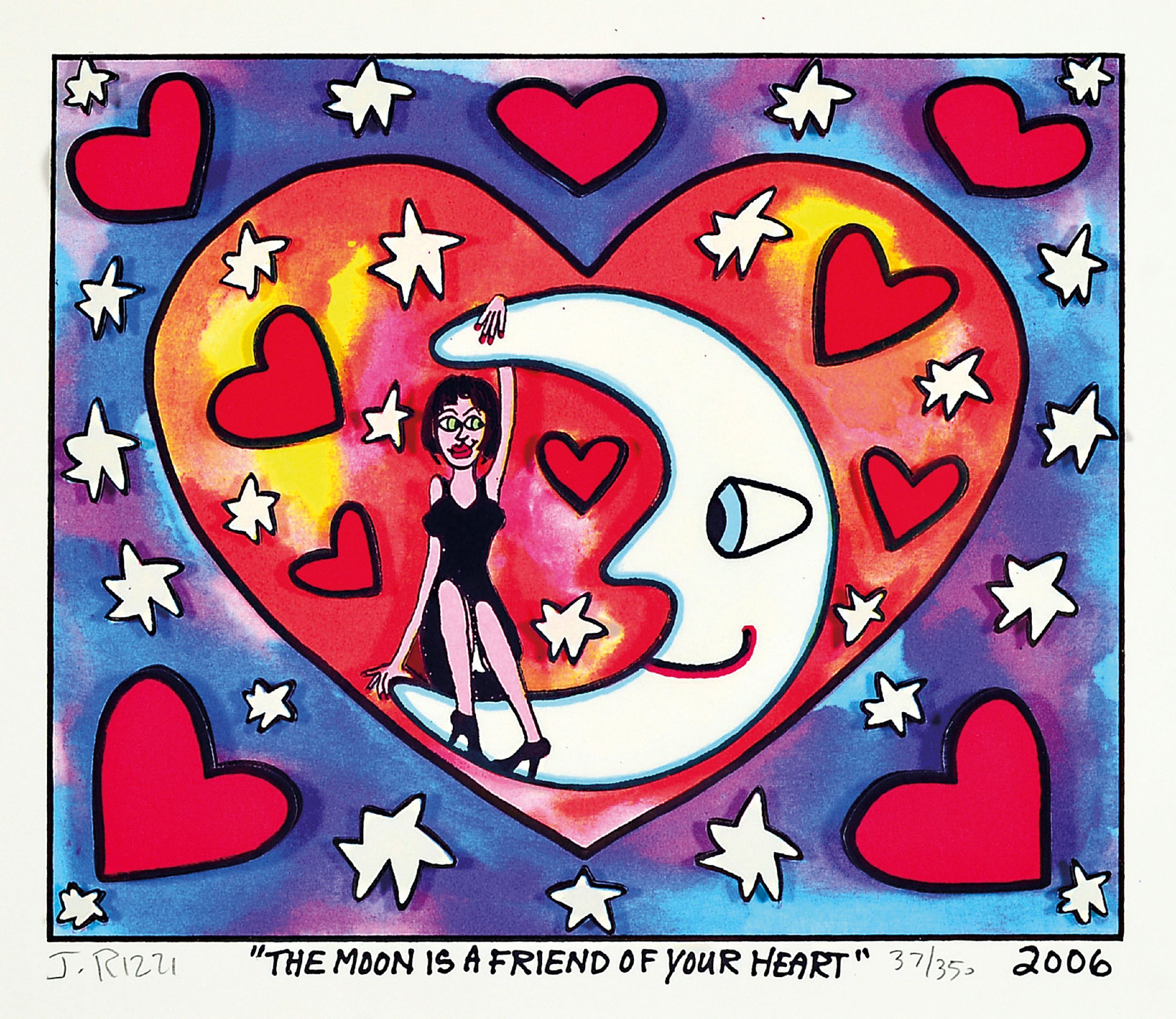 Image 27126237 - James Rizzi, 1950 Brooklyn New York - 2011, 3D-Konstruktion, ´The Moon Is A Friend Of ...