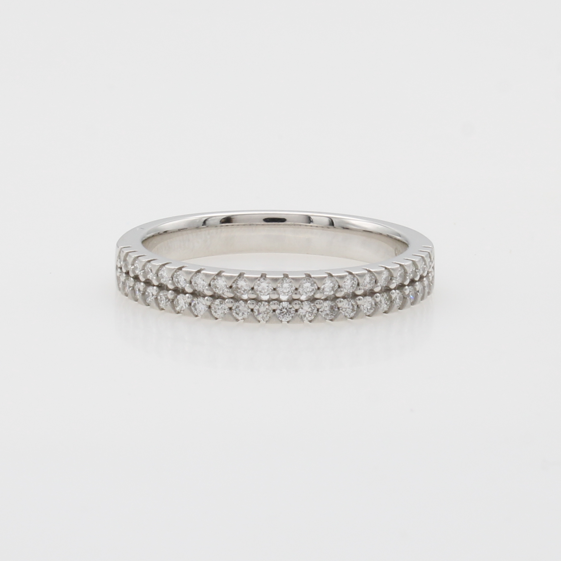 Image 27126275 - Ring mit Brillanten, WG 585/000, Schiene zur Hälfte bes. m. Brill. zus. ca. 0.35 ct ...