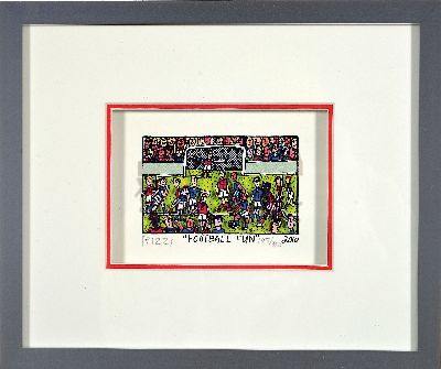 27126235k - James Rizzi, 1950 Brooklyn New York - 2011, 3D-Konstruktion, ´Football Fun´, 195/350, ...