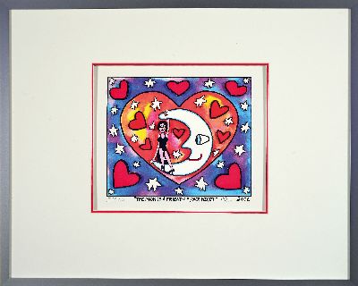 27126237k - James Rizzi, 1950 Brooklyn New York - 2011, 3D-Konstruktion, ´The Moon Is A Friend Of ...