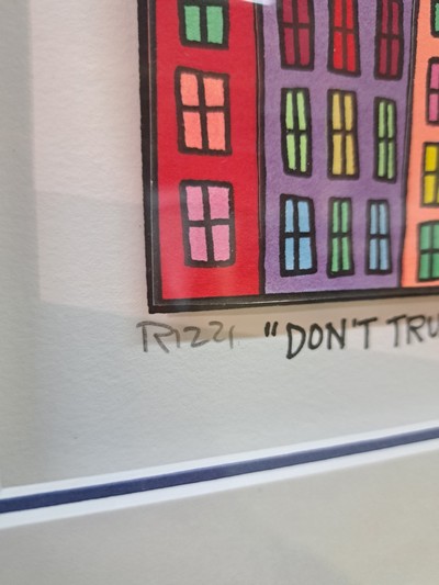 27126238c - James Rizzi, 1950 Brooklyn New York - 2011, große 3D-Konstruktion, ´Don´t Trust The ...