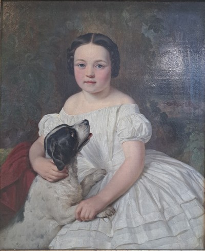 27126257b - Joseph Hartmann, 1812 Lütter/Rhön-1885 Darmstadt, Freifrau Fanny von Lersner im Alter ...