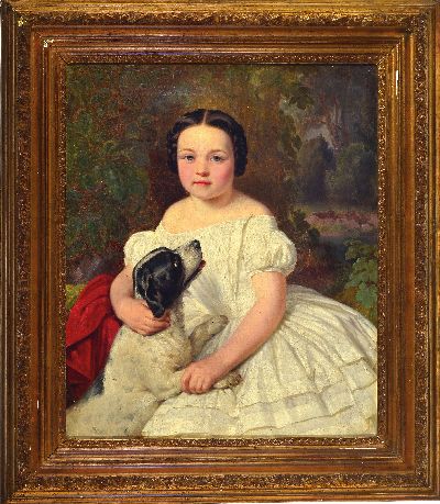 27126257k - Joseph Hartmann, 1812 Lütter/Rhön-1885 Darmstadt, Freifrau Fanny von Lersner im Alter ...