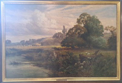27126262b - George Vicat Cole, 1833 Portsmouth-1893 London, Weite Landschaft mit Baumgruppen und ...