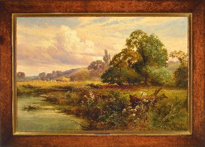 27126262k - George Vicat Cole, 1833 Portsmouth-1893 London, Weite Landschaft mit Baumgruppen und ...