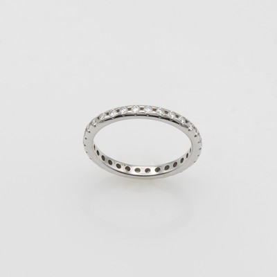 27126269a - Memoryring mit Brillanten, WG 585/000, 30 Brill. zus. ca. 0.60 ct Weiß/si, RW ca. 54 ...
