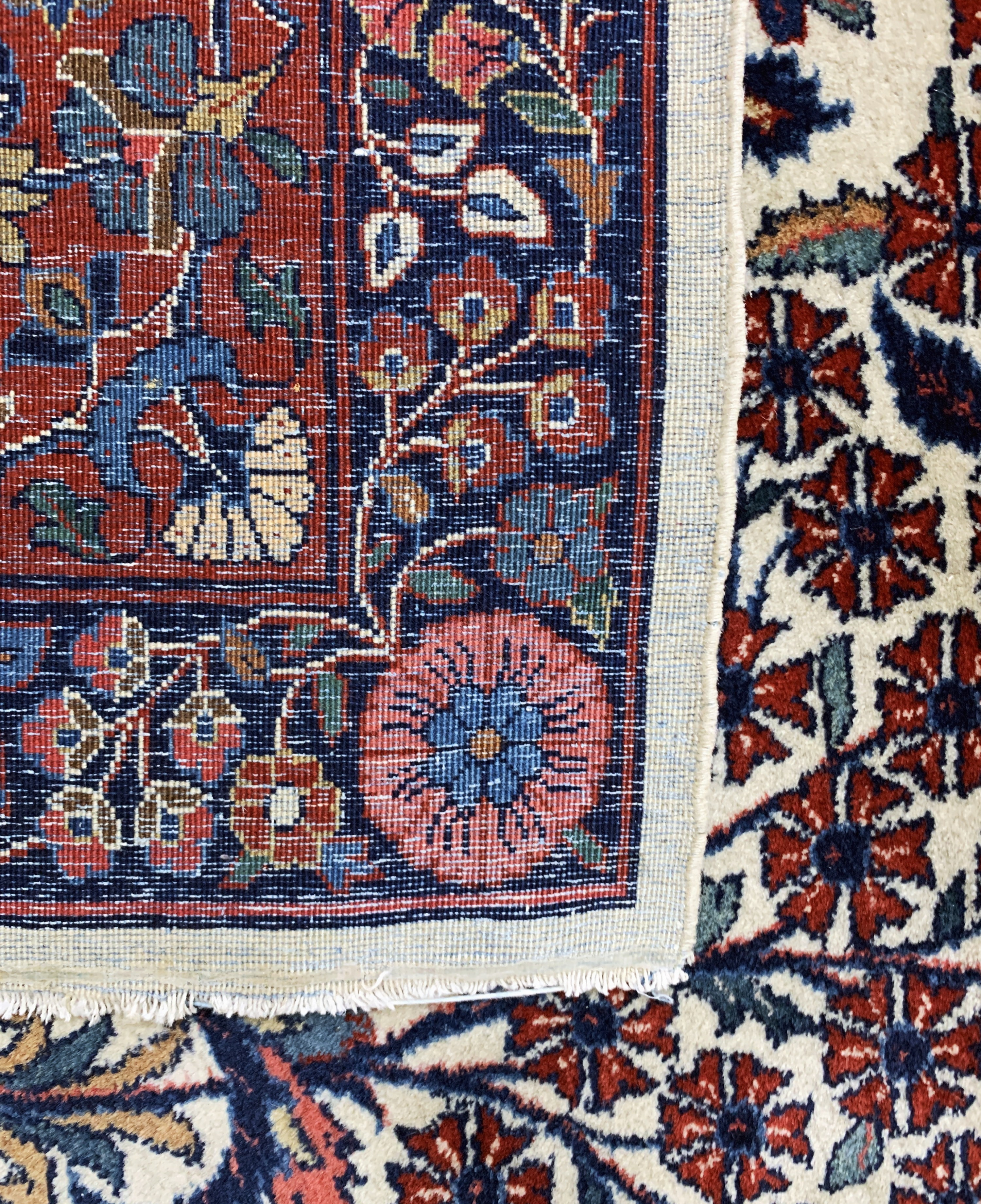 Detail k: Yazd Kork fein, Persien, Anfang 20.Jhd, Korkwolle auf Baumwolle, ca. 367 x 267 cm, EHZ: 2