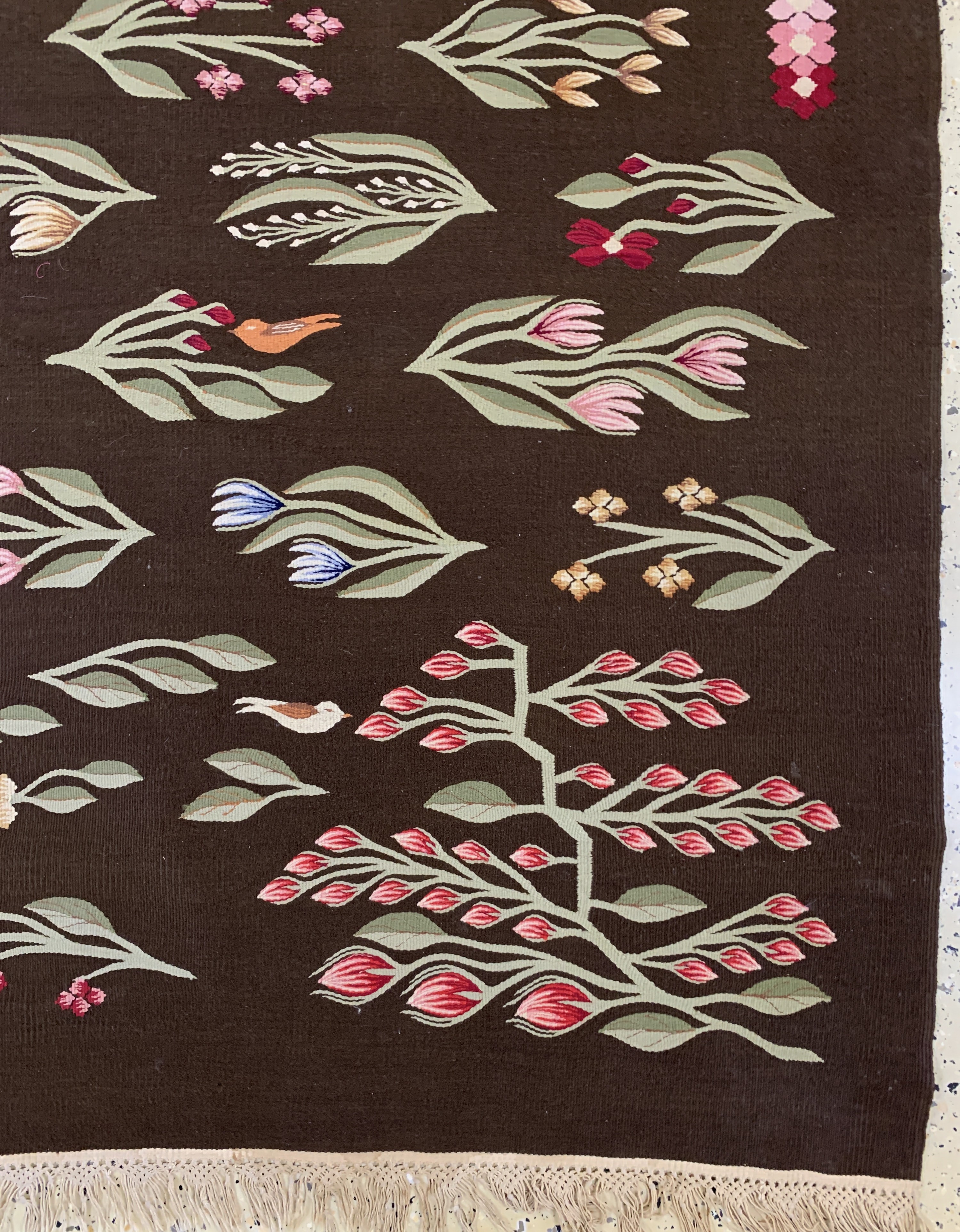 Detail a: "Bessarabian"Kelim, Balkan, Mitte 20.Jhd, Wolle auf Baumwolle, ca. 295 x 200 cm, EHZ: 1-2