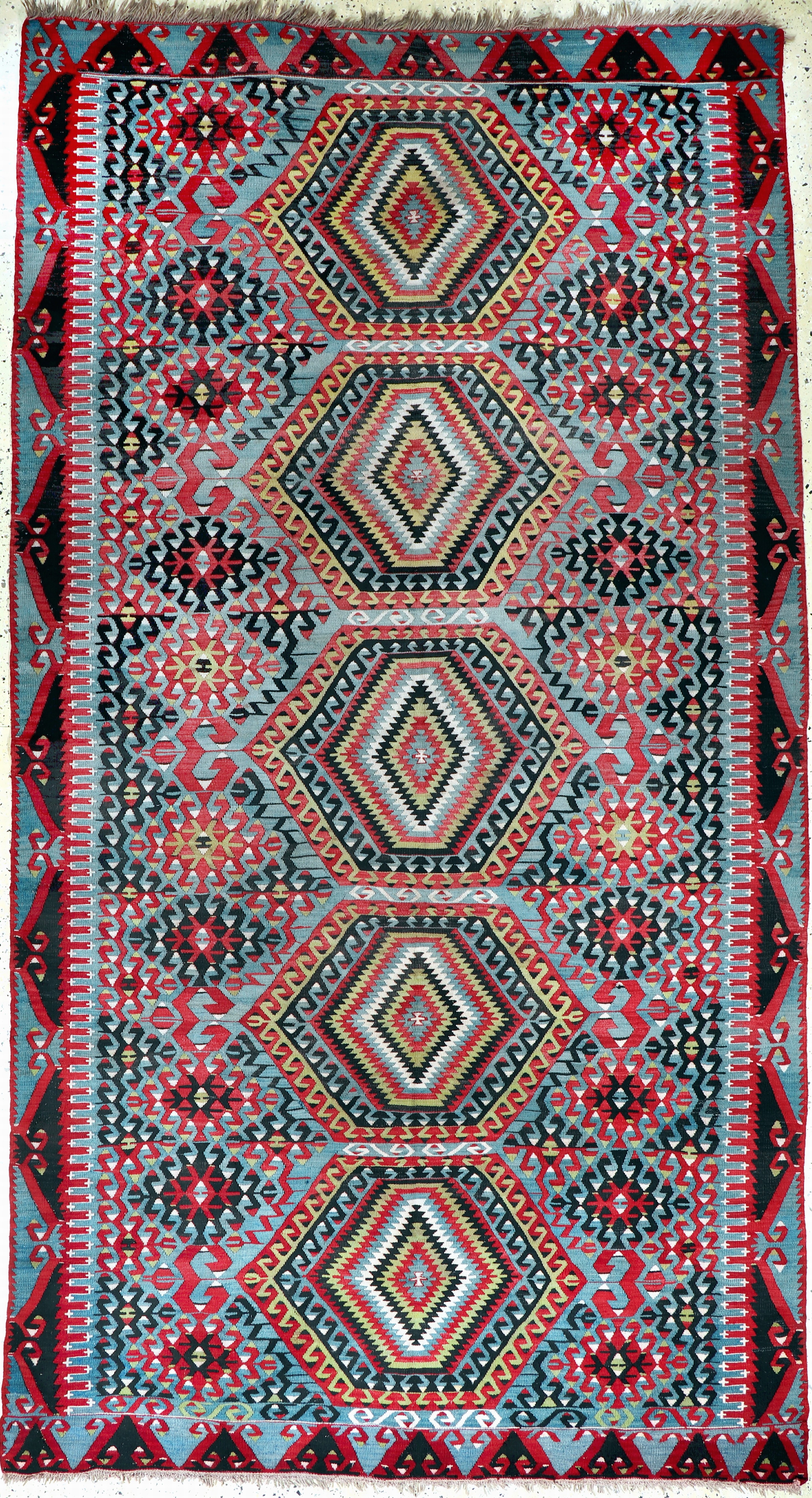Image 27126581 - Anatol Kelim, Türkei, Anfang 20.Jhd, Wolle auf Wolle, ca. 350 x 190 cm, EHZ: 2 ...