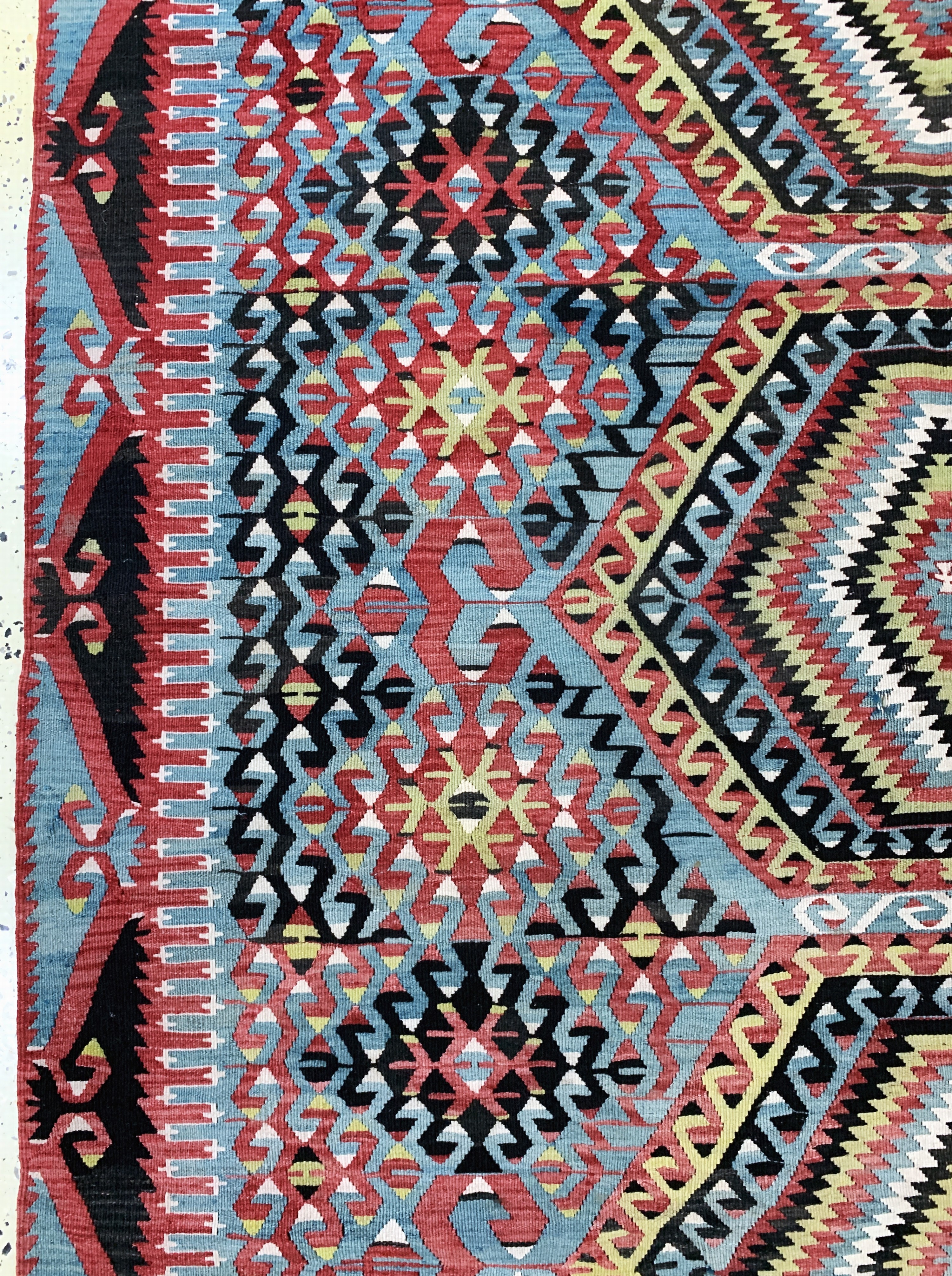 Detail c: Anatol Kelim, Türkei, Anfang 20.Jhd, Wolle auf Wolle, ca. 350 x 190 cm, EHZ: 2