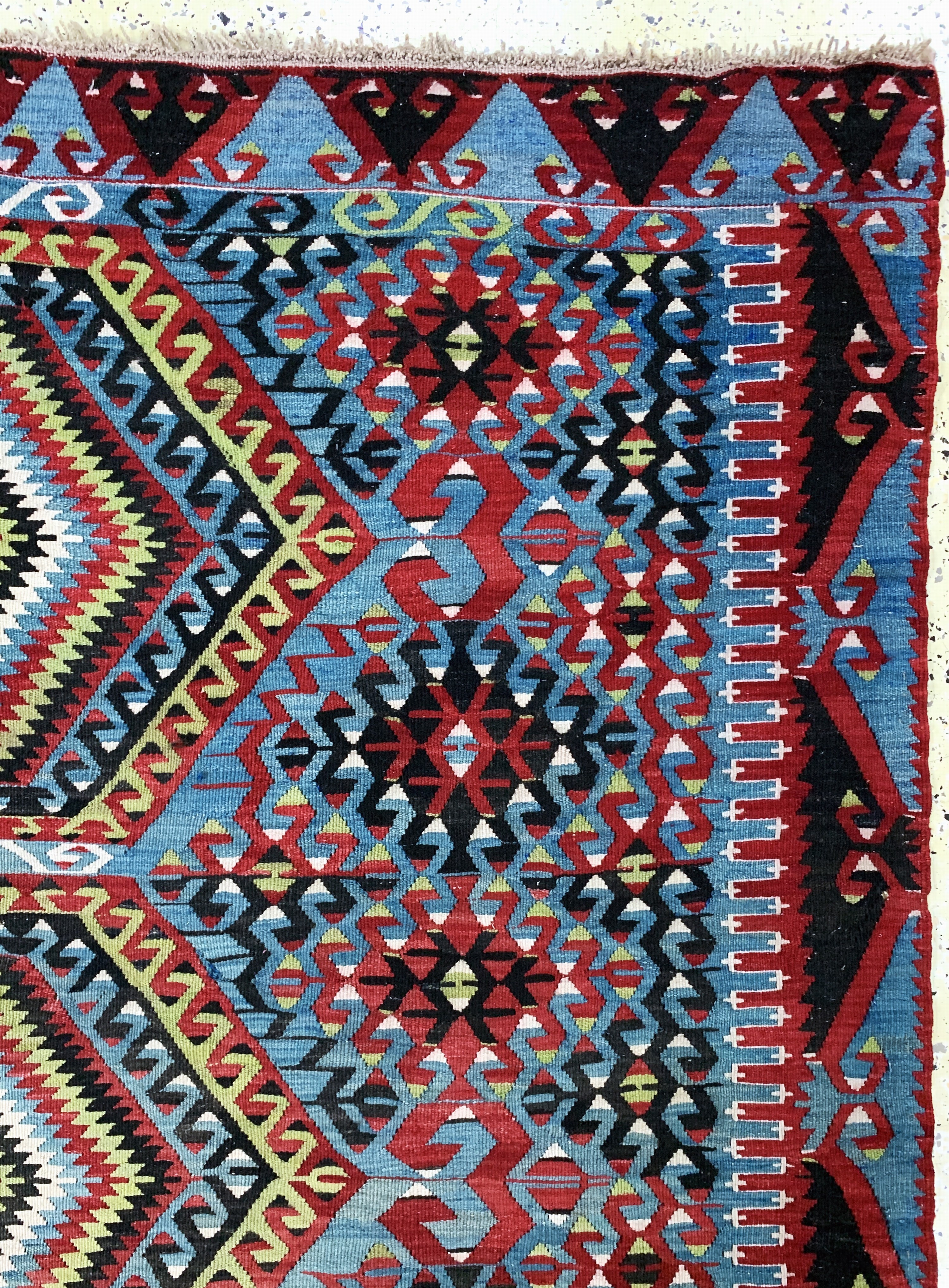 Detail f: Anatol Kelim, Türkei, Anfang 20.Jhd, Wolle auf Wolle, ca. 350 x 190 cm, EHZ: 2