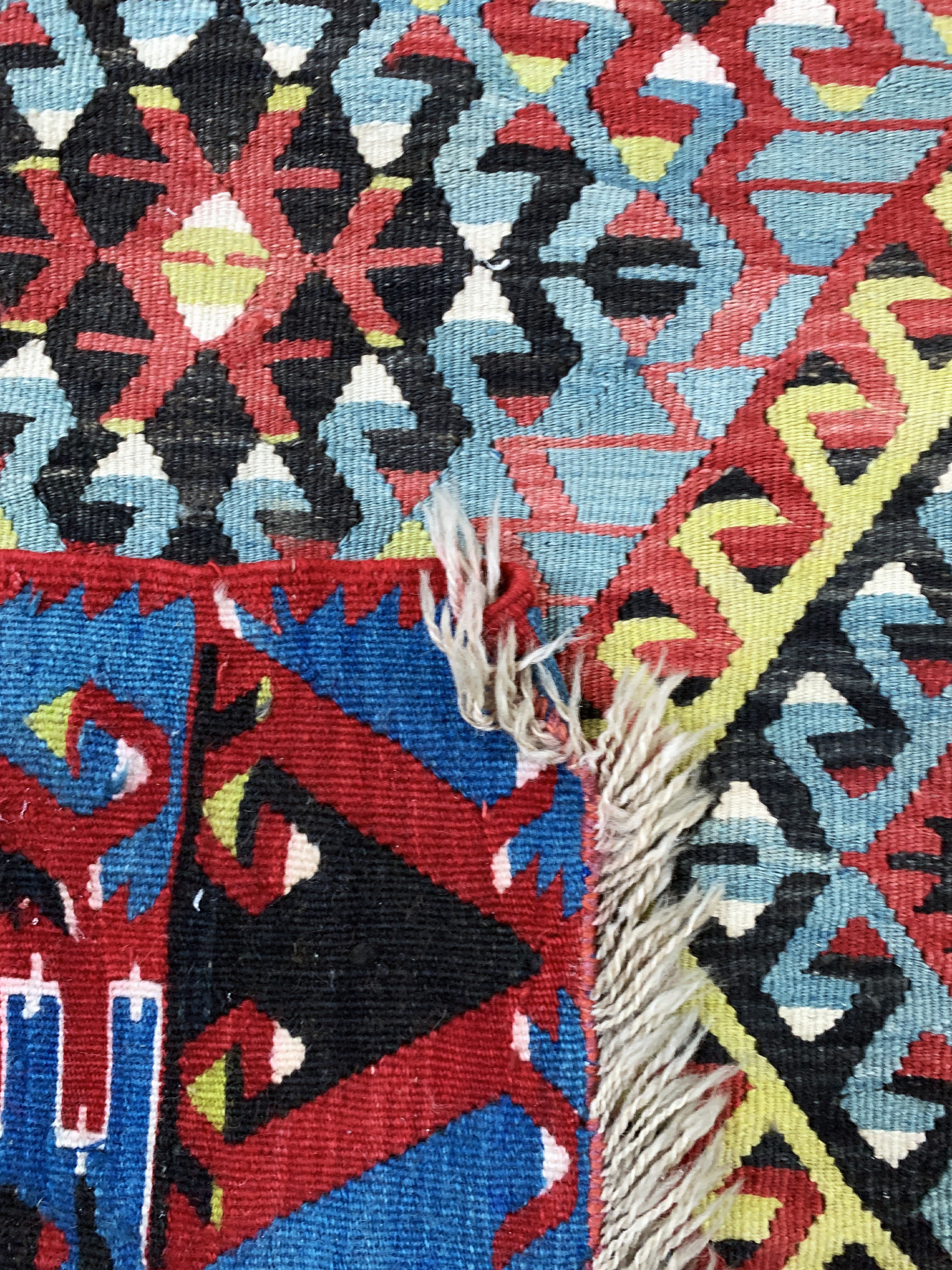Detail h: Anatol Kelim, Türkei, Anfang 20.Jhd, Wolle auf Wolle, ca. 350 x 190 cm, EHZ: 2