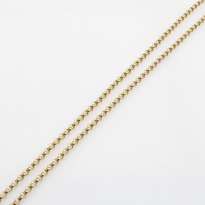 27126560a - Lange Erbskette, RoseG 585/000, Federring- schl., B. ca. 2 mm, L. ca. 70 cm
