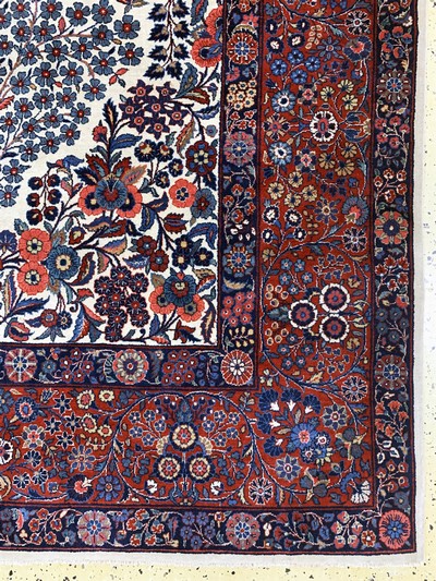 27126563a - Yazd Kork fein, Persien, Anfang 20.Jhd, Korkwolle auf Baumwolle, ca. 367 x 267 cm, EHZ: ...