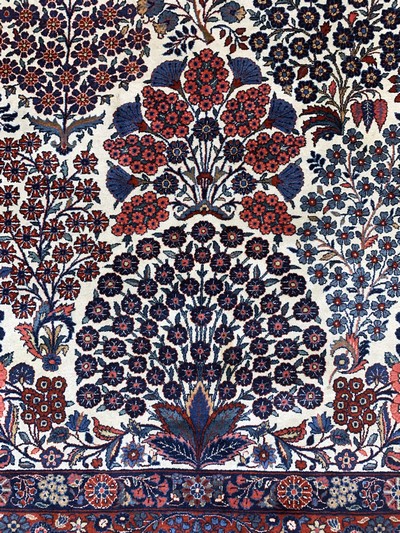 27126563b - Yazd Kork fein, Persien, Anfang 20.Jhd, Korkwolle auf Baumwolle, ca. 367 x 267 cm, EHZ: ...