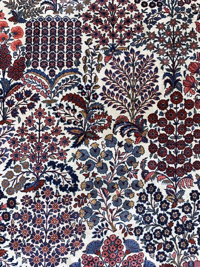 27126563e - Yazd Kork fein, Persien, Anfang 20.Jhd, Korkwolle auf Baumwolle, ca. 367 x 267 cm, EHZ: ...