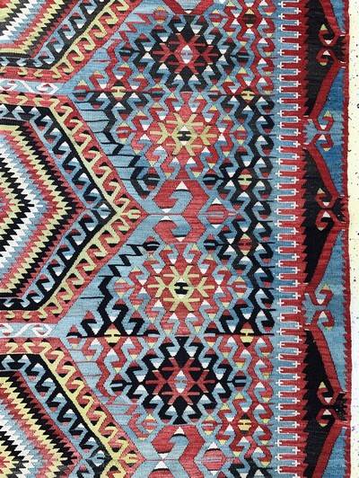 27126581d - Anatol Kelim, Türkei, Anfang 20.Jhd, Wolle auf Wolle, ca. 350 x 190 cm, EHZ: 2 ...