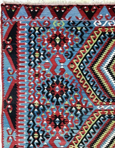 27126581e - Anatol Kelim, Türkei, Anfang 20.Jhd, Wolle auf Wolle, ca. 350 x 190 cm, EHZ: 2 ...