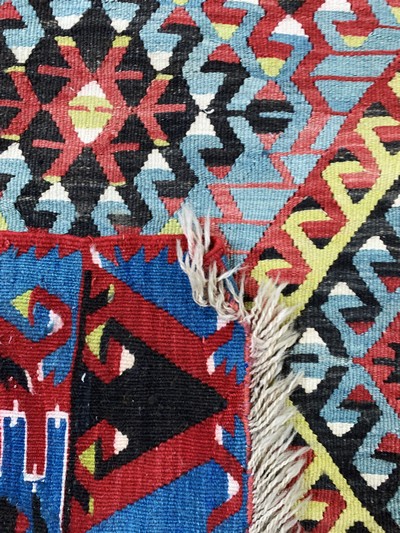 27126581h - Anatol Kelim, Türkei, Anfang 20.Jhd, Wolle auf Wolle, ca. 350 x 190 cm, EHZ: 2 ...