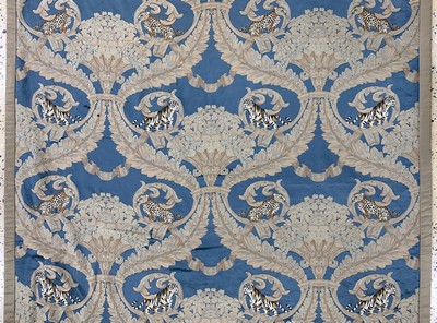 27126588b - Silk embroidery, China, late 20th century, silk, approx. 310 x 127 cm, in need of ...