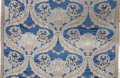 27126588c - Silk embroidery, China, late 20th century, silk, approx. 310 x 127 cm, in need of ...