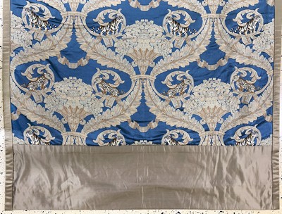 27126588d - Silk embroidery, China, late 20th century, silk, approx. 310 x 127 cm, in need of ...