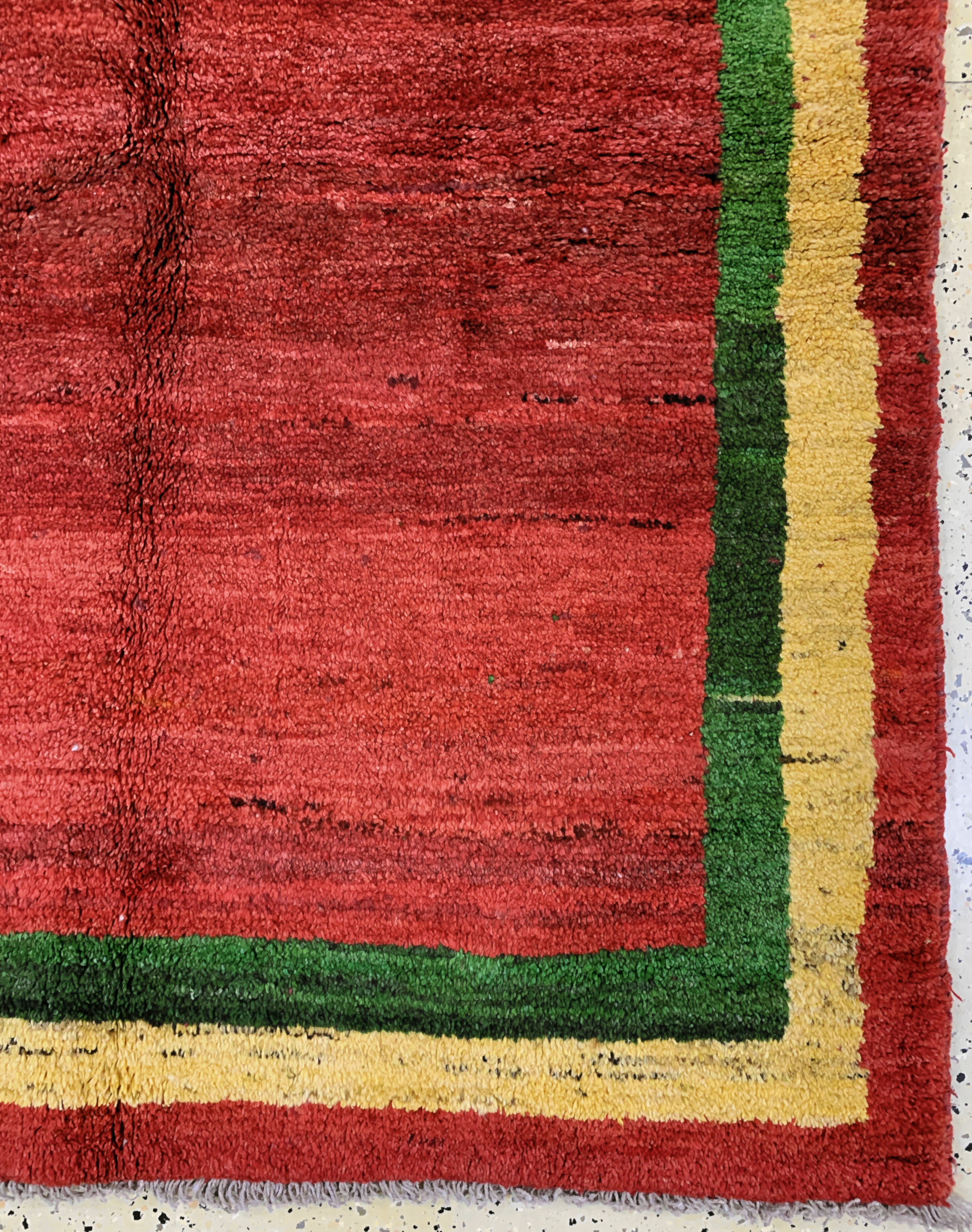 Detail a: Gabbeh, Persien, Mitte 20.Jhd., Wolle auf Wolle, ca. 205 x 200 cm, EHZ: 2