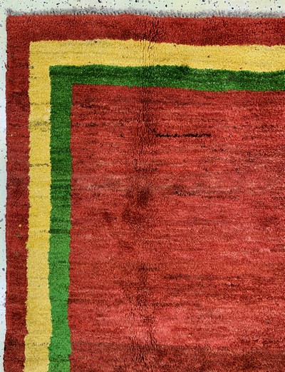 27126983c - Gabbeh, Persien, Mitte 20.Jhd., Wolle auf Wolle, ca. 205 x 200 cm, EHZ: 2 Schätzpreis: ...