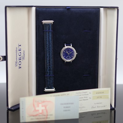 27127020f - FORGET Classic D Chronometer Herrenarmbanduhr Nr. D 174 mit Tag und Datum, Automatik, ...