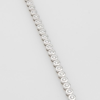 Image Tennisarmband mit Brillanten, WG 750/000, 44 Brill. zus. ca. 2.50 ct Weiß/si, ...