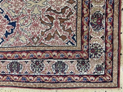 27127186a - Kerman antik, Persien, 19.Jhd, Wolle auf Baumwolle, ca. 200 x 140 cm, EHZ: 2(Oxidiert). ...