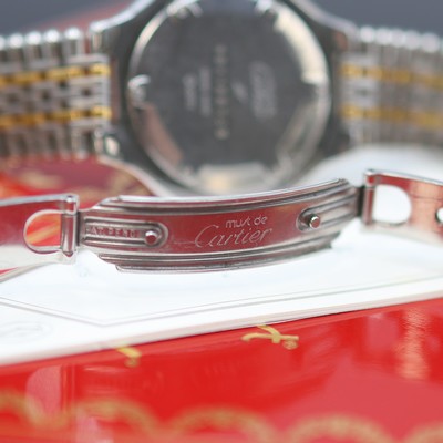 27127227d - CARTIER Armbanduhr Linie 21, quarz, Edelstahl/Gold kombiniert, Gliederband m. dopp. ...