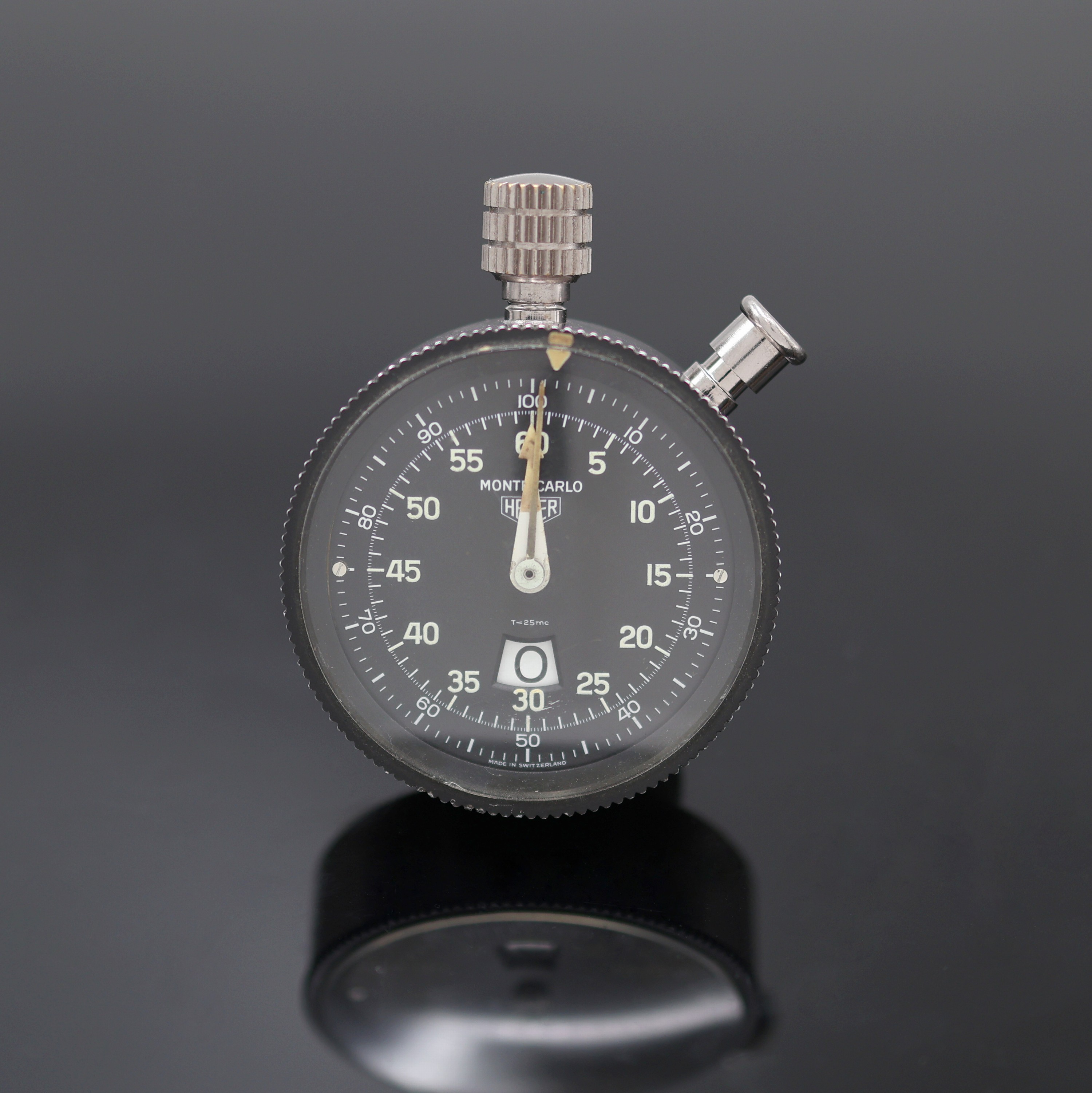 Image 27127341 - HEUER Leonidas Monte-Carlo Bord-Stoppuhr ´Dashboard´, Schweiz 1960er Jahre, verchr. ...