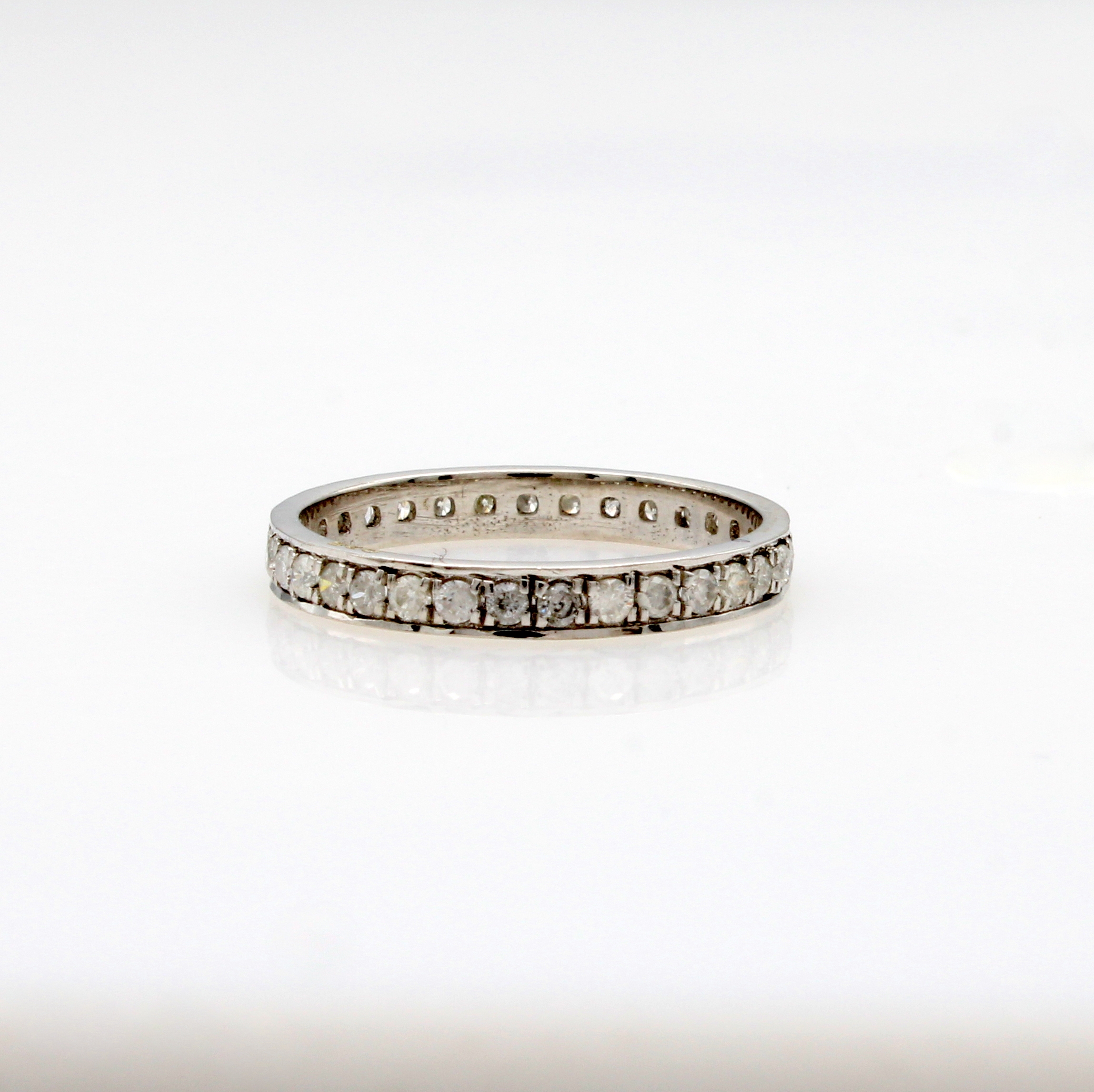 Image 27127375 - Memoryring mit Diamanten, 925er Silber, Diam. zus. ca. 0.65 ct get.Weiß/p, RW ca. 54 ...