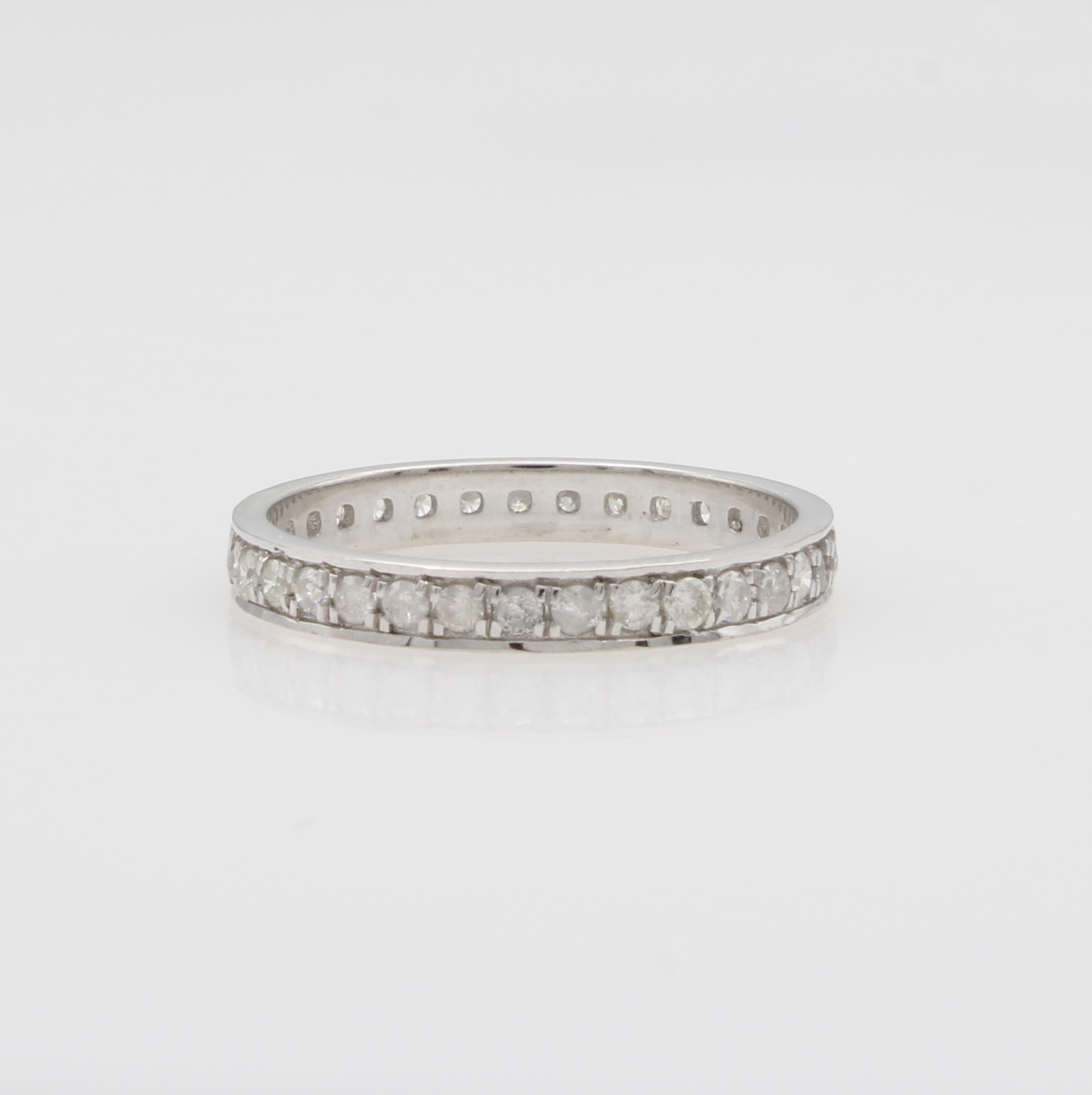 Image 27127382 - Memoryring mit Diamanten, 925er Silber, Diam. zus. ca. 0.65 ct get.Weiß/p, RW ca. 54 ...